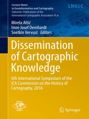 cover image of Dissemination of Cartographic Knowledge
